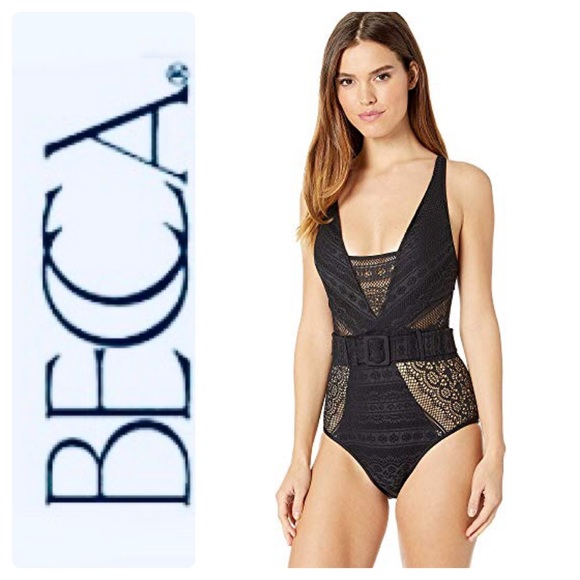 HP 🎉 Anthropologie Becca Belted 1-Piece Swimsuit - Picture 6 of 9